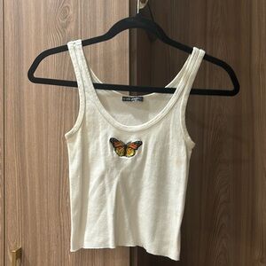 brandy melville butterfly tank